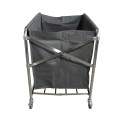 Commercial Stainless Steel Foldable Laundry Trolley – 895×660×860mm| CaterEq CEH080B