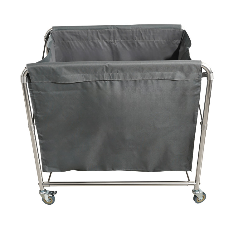 Commercial Stainless Steel Foldable Laundry Trolley – 895×660×860mm| CaterEq CEH080B