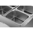 Commercial Electric Bain Marie 4xGN1/2 3000W Countertop 750x750x275mm | CaterEq CEHB750
