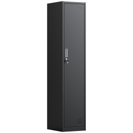 Commercial Black Single Door Locker 380x450x1800mm | CaterEq CEHDGZ01BLACK Commercial Black Single Door Locker 380x450x1800mm | CaterEq CEHDGZ01BLACK