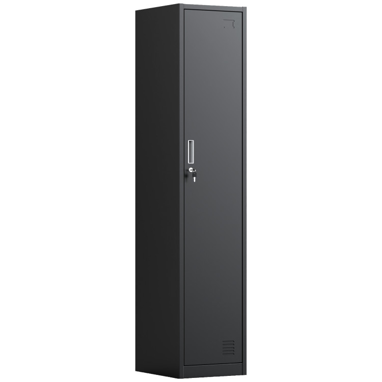 Commercial Black Single Door Locker 380x450x1800mm | CaterEq CEHDGZ01BLACK