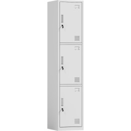Commercial White 3 Door Locker 380x450x1800mm | CaterEq CEHDGZ03WHITE Commercial White 3 Door Locker 380x450x1800mm | CaterEq CEHDGZ03WHITE