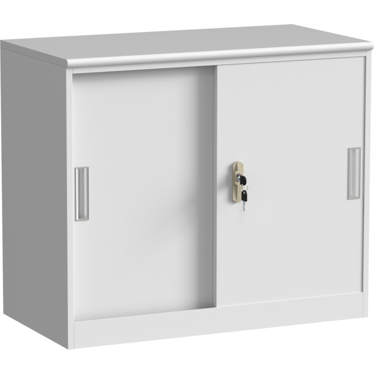 Professional Half Filing Cabinet with Metal Door & MDF Top 800x420x690mm White | CaterEq CEHDWAY02 Professional Half Filing Cabinet with Metal Door & MDF Top 800x420x690mm White | CaterEq CEHDWAY02