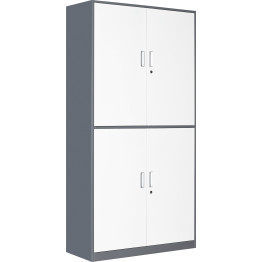 Professional Double Filing Cabinet 900x390x1800mm Grey-White | CaterEq CEHDWS04 Professional Double Filing Cabinet 900x390x1800mm Grey-White | CaterEq CEHDWS04