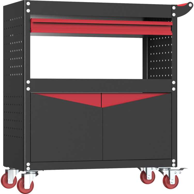 Professional Mobile Tool Cabinet with Drawer & Storage Shelves 720x350x837mm | CaterEq CEHDWTC01