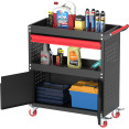 Professional Mobile Tool Cabinet with Drawer & Storage Shelves 720x350x837mm | CaterEq CEHDWTC01
