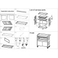 Professional Mobile Tool Cabinet with Drawer & Storage Shelves 720x350x837mm | CaterEq CEHDWTC01