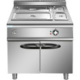 Commercial Electric Bain Marie with Cabinet 2xGN1/1 + 2xGN1/3 6kW 900mm Depth - CEHEB909A