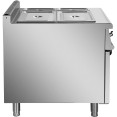Commercial Electric Bain Marie with Cabinet 2xGN1/1 + 2xGN1/3 6kW 900mm Depth - CEHEB909A