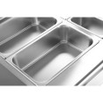 Commercial Electric Bain Marie with Cabinet 2xGN1/1 + 2xGN1/3 6kW 900mm Depth - CEHEB909A