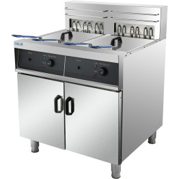 Commercial Fryer Double Electric 2x30 litre 20kW Free standing - CEHEF262 Commercial Fryer Double Electric 2x30 litre 20kW Free standing - CEHEF262