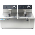 Commercial Fryer Double Electric 2x6 litre 5kW Countertop - CEHEF82