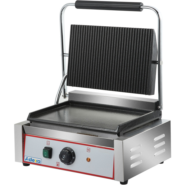 Heavy Duty Large Panini Contact grill Ribbed/Smooth 2.2kW - CEHEG811EA Heavy Duty Large Panini Contact grill Ribbed/Smooth 2.2kW - CEHEG811EA