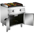 Professional Electric Lava Rock Grill with Cabinet Base 9kW 700mm Depth - CEHEL707A