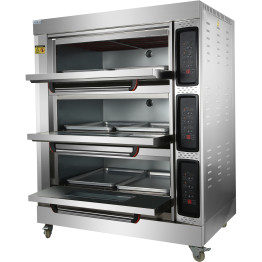 Commercial Electric Bakery Oven 3 Chambers 21kW - CEHEO36Q Commercial Electric Bakery Oven 3 Chambers 21kW - CEHEO36Q