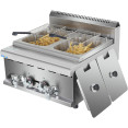 Commercial Gas Fryer 2x8 litres Countertop - CEHGF608