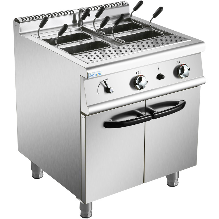 Professional Pasta cooker 30 Litres Gas 22kW Floor standing with Cabinet Base 700mm depth - CEHGN715