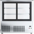 Cake Display Showcase 1000mm 2 Shelves Black & Stainless Steel | CaterEq CEHL1000ER2