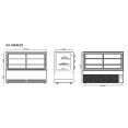 Display Showcase Merchandiser Fridge 545 Litres 2 Shelves 1500×700×1200mm Black & Stainless Steel | CaterEq CEHL1500ER2 Display Showcase Merchandiser Fridge 545 Litres 2 Shelves 1500×700×1200mm Black & Stainless Steel | CaterEq CEHL1500ER2