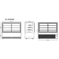 Cake Display Showcase 1500mm 3 Shelves Black | CaterEq CEHL1500ER3B