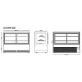 Cake Display Showcase 2000mm 2 Shelves Black | CaterEq CEHL2000ER2B