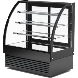 Display Merchandiser Fridge Curved Front 500 litres 3 shelves Black - CEHL1500S3BLACK