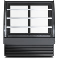 Display Merchandiser Fridge Curved Front 500 litres 3 shelves Black - CEHL1500S3BLACK
