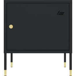 Metal Night Stand 1 Door 450x350x500mm Black - CEHMA01B