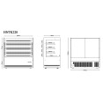Commercial Upright Chilled Display Case 3 Glass Shelves 1300x740x1380mm Black | CaterEq CEHNTK220BLACK