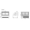 Commercial Countertop Chilled Display Case 2 Glass Shelves 900x560x730mm Black | CaterEq CEHNTK222BLACK Commercial Countertop Chilled Display Case 2 Glass Shelves 900x560x730mm Black | CaterEq CEHNTK222BLACK