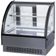 Commercial Countertop Chilled Display Case 2 Glass Shelves 1200x560x730mm Black | CaterEq CEHNTK224BLACK Commercial Countertop Chilled Display Case 2 Glass Shelves 1200x560x730mm Black | CaterEq CEHNTK224BLACK