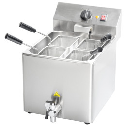 Commercial Electric 12L Table-Top Pasta Boiler with 4 Baskets and Drain Tap 514×582×432mm | CaterEq CEHP12CT