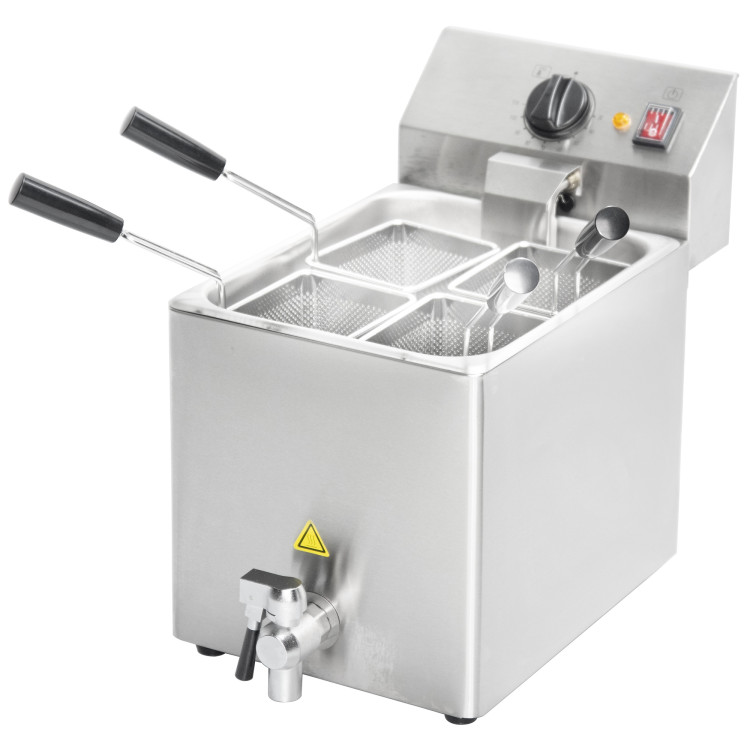 Commercial Electric 8L Table-Top Pasta Boiler with 4 Baskets and Drain Tap 260×475×410mm | CaterEq CEHP8CT Commercial Electric 8L Table-Top Pasta Boiler with 4 Baskets and Drain Tap 260×475×410mm | CaterEq CEHP8CT