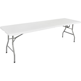 Folding Banquet Bench Table 8ft White 2400x760x740mm - CEHQZ240