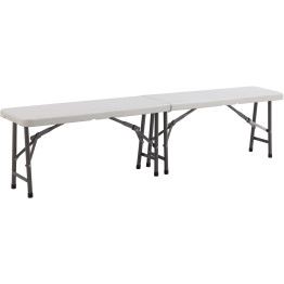 Folding Banquet Bench Table 6ft White 1830x280x440mm - CEHQZD183