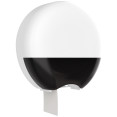 Commercial Wall Mounted Roll Paper Dispenser White & Transparent Black 289 x 292 x 124mm | CaterEq CEHSDE51020