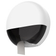 Commercial Wall Mounted Roll Paper Dispenser White & Transparent Black 289 x 292 x 124mm | CaterEq CEHSDE51020