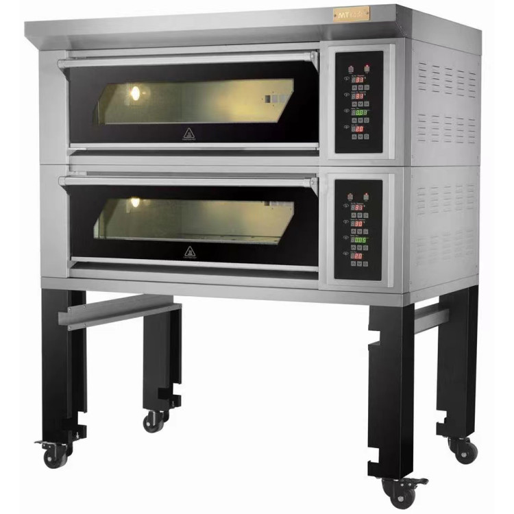 Bakery oven Electric 2 chambers 4 x 400x600mm trays 400°C Digital controls 13.2kW 380V - CEHTD40KI