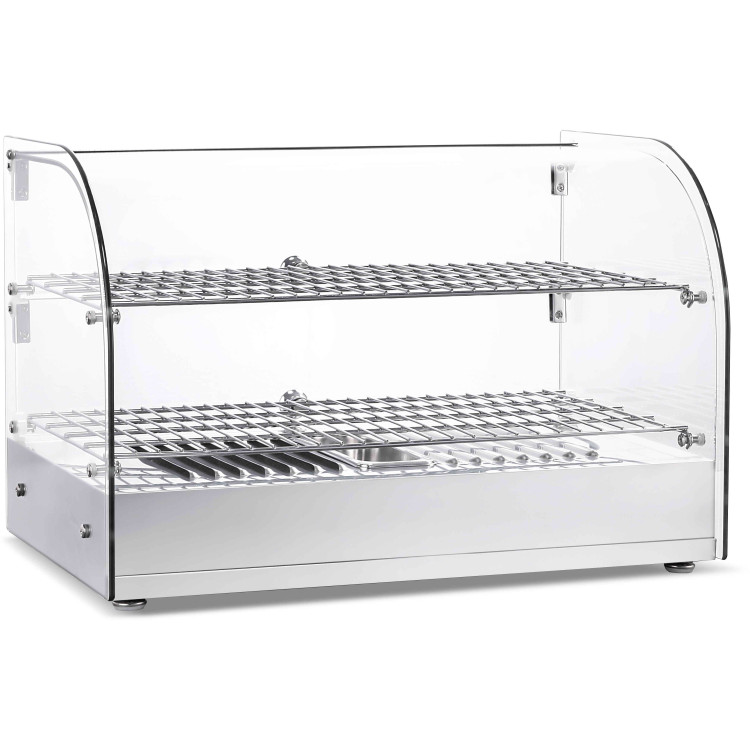2 Tier Curved Front Heated Display Case 45 Litres Countertop - CEHW45R 2 Tier Curved Front Heated Display Case 45 Litres Countertop - CEHW45R