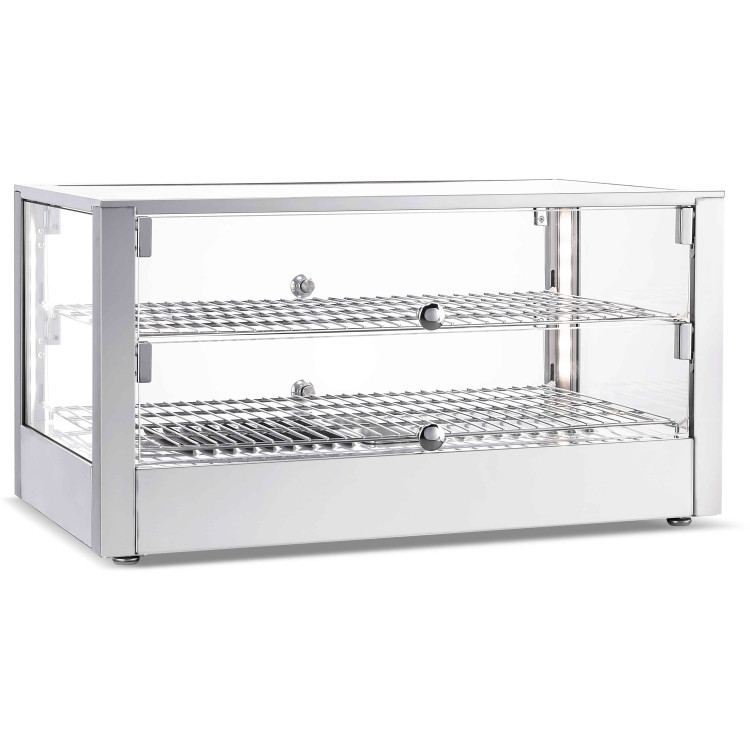 2 Tier Heated Display Case 80 Litres Countertop - CEHW80
