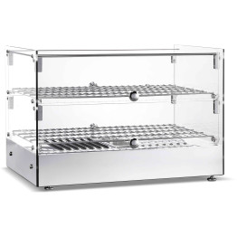 Commercial Countertop Heated Display Cabinet 50 Litres Stainless steel - CEHW50