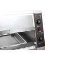 Commercial Two-Tier Heated Showcase Food and Chicken Warmer 2200x760x860mm Countertop Dry Heat and Wet Heat - CEHW6PC