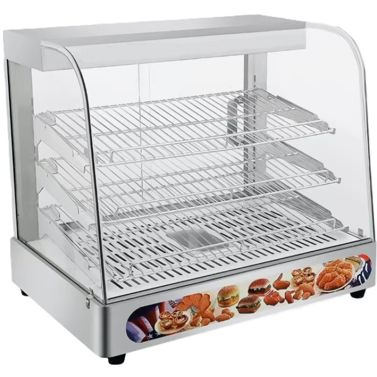 Commercial Hot Display Food Warmer Countertop 3 Shelves 650x455x580mm - CEHW862 Commercial Hot Display Food Warmer Countertop 3 Shelves 650x455x580mm - CEHW862