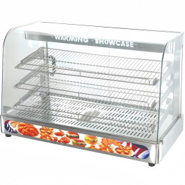 Commercial Hot Display Food Warmer Countertop 3 Shelves 900x455x580mm - CEHW863