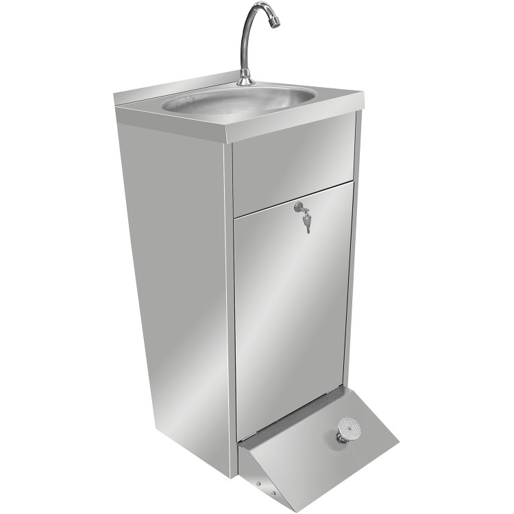 Commercial Hand Wash Sink Cabinet Stainless steel Pedal control - CEVHWR445