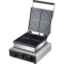 Commercial Waffle maker Mini Squares 2.2kW 4 Waffles - CEHX2206
