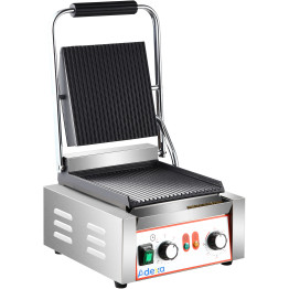 Heavy Duty Panini Contact grill Ribbed Single 1.8W - CEHXPG811A