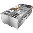 Professional Gas range 6 burners 36kW Electric oven 5.8kW 900mm Depth - CEADX996ZA