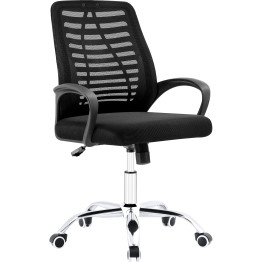 Mesh Office Chair Black & Chrome - CEHY806