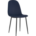 Bistro Dining Chair Black Fabric Indoors & Outdoors 440x520x875mm | CaterEq CEHYDC001VBLACK